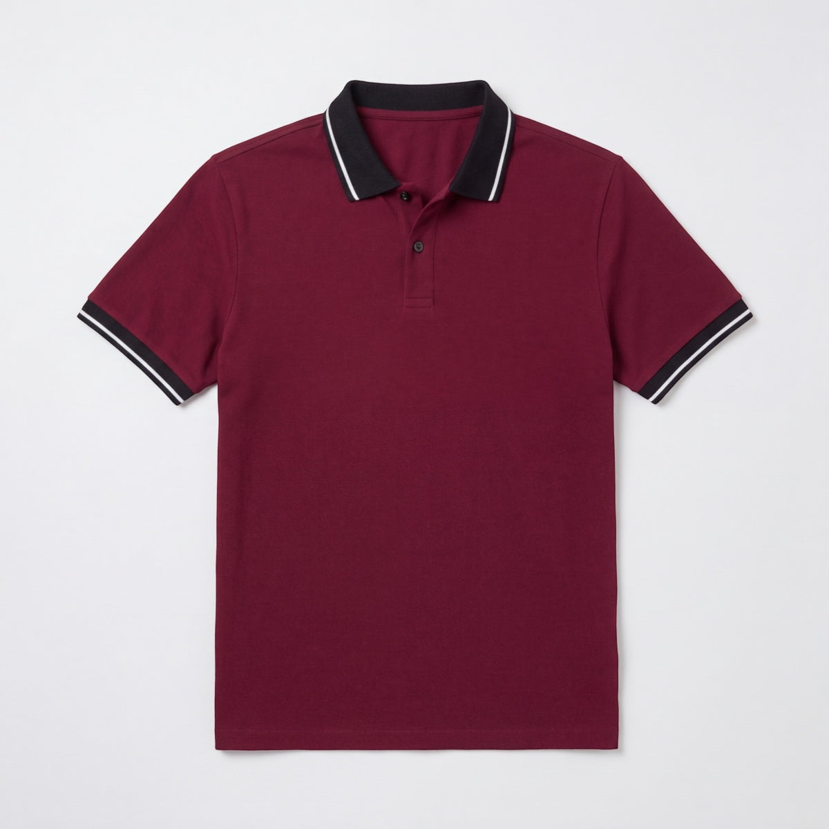 Men's Contrast Collar Polo Shirt