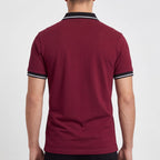 Men's Contrast Collar Polo Shirt