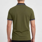 Men's Contrast Collar Polo Shirt