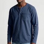 Men's Long Sleeve Henley Shirt