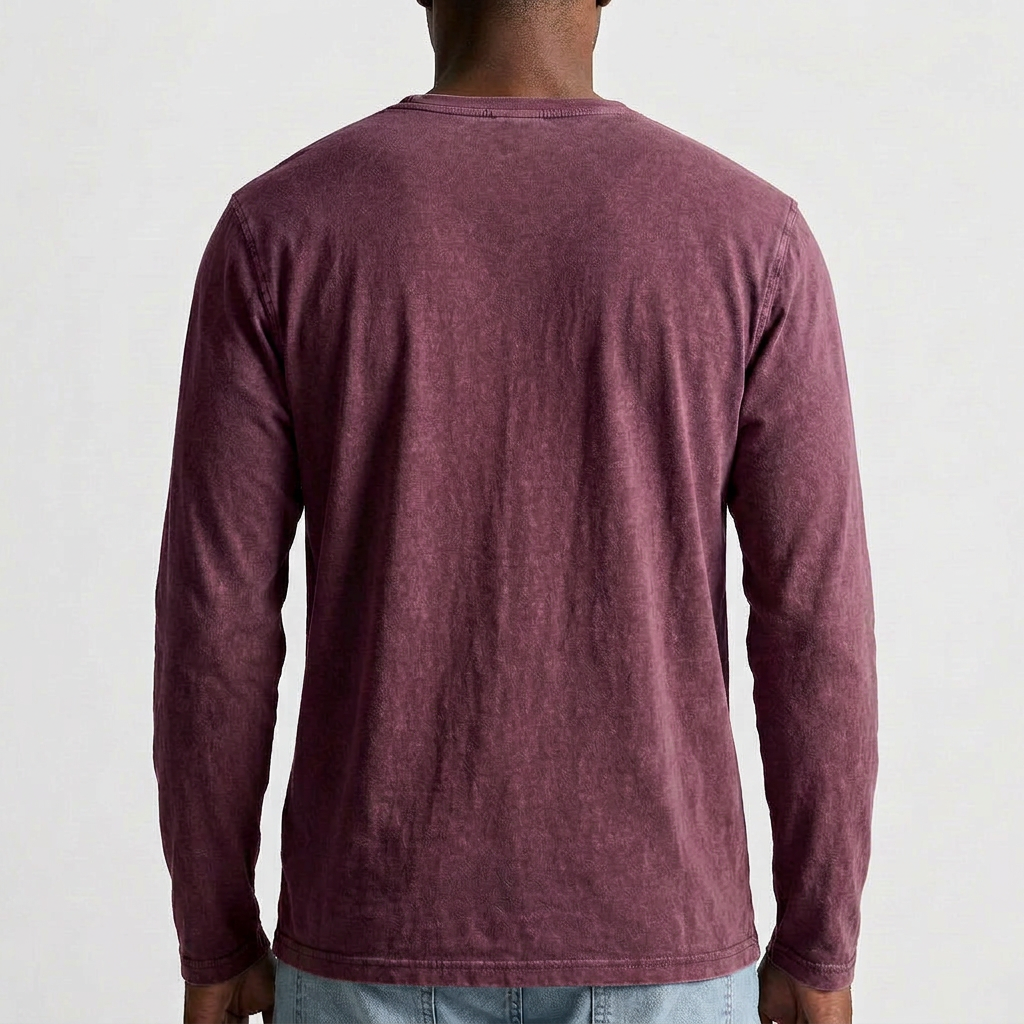 Men's Long Sleeve Henley Shirt