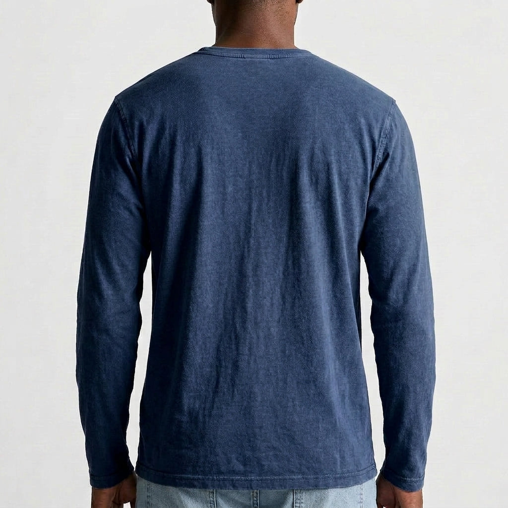 Men's Long Sleeve Henley Shirt