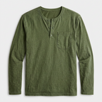 Men's Long Sleeve Henley Shirt