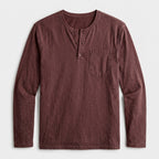 Men's Long Sleeve Henley Shirt
