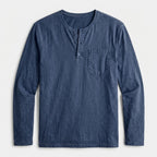 Men's Long Sleeve Henley Shirt