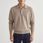 Men's Oversized Polo Sweater