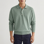 Men's Oversized Polo Sweater