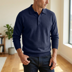 Men's Oversized Polo Sweater