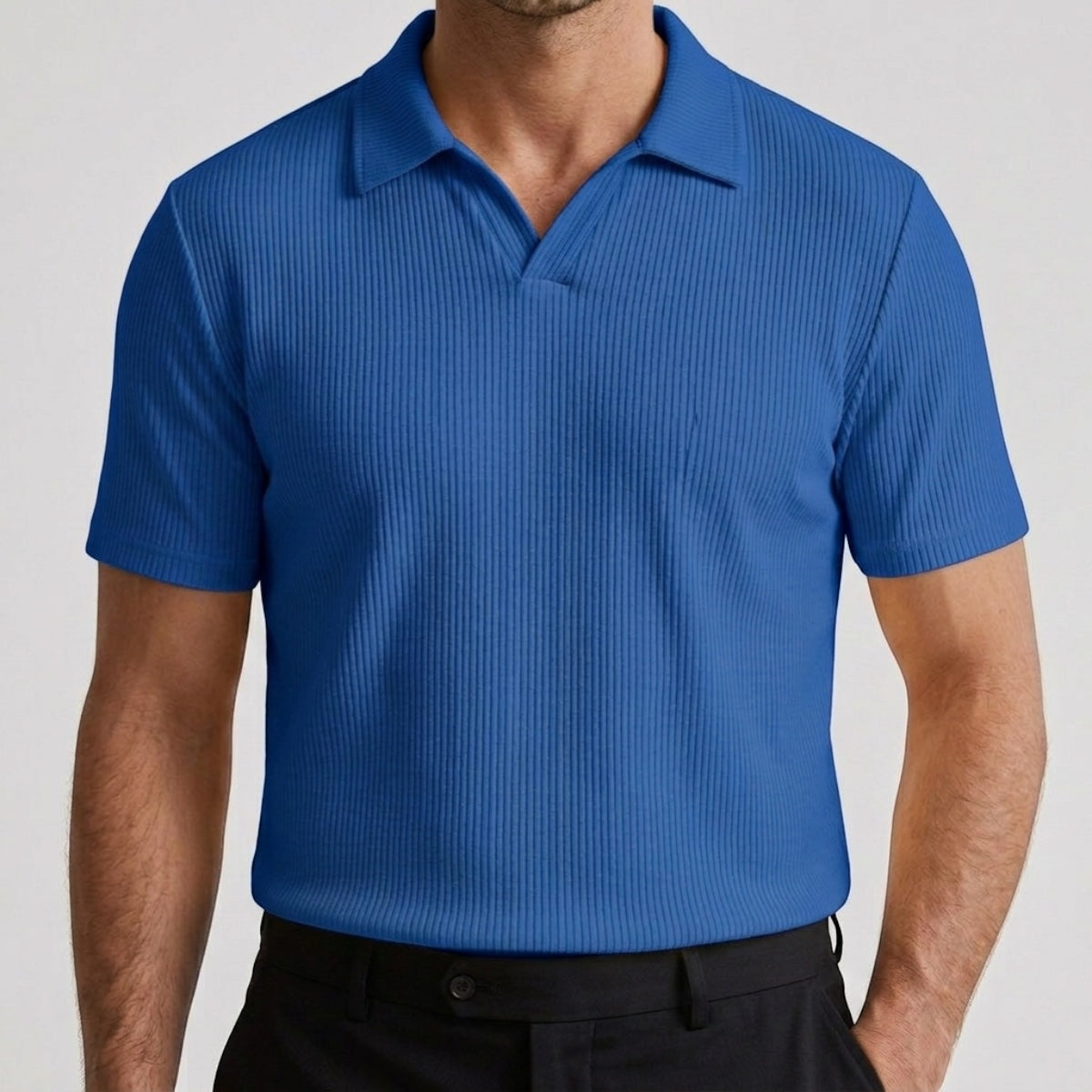 Men's Slim Fit Johnny Collar Polo