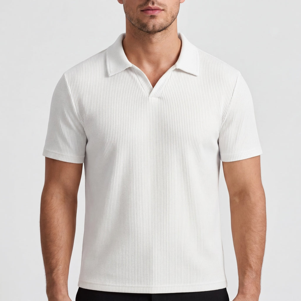 Men's Slim Fit Johnny Collar Polo