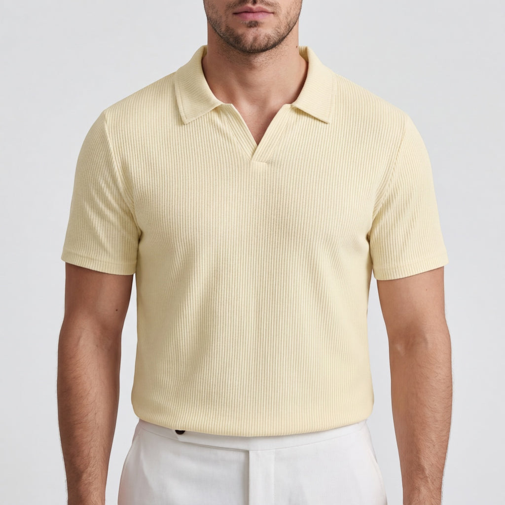 Men's Slim Fit Johnny Collar Polo