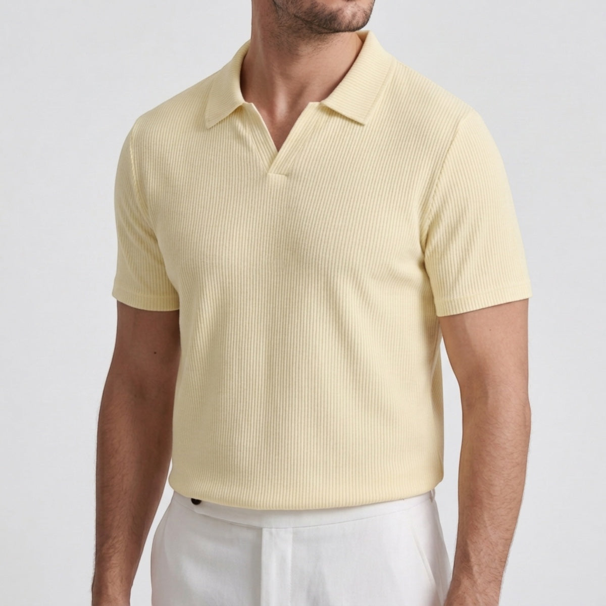 Men's Slim Fit Johnny Collar Polo