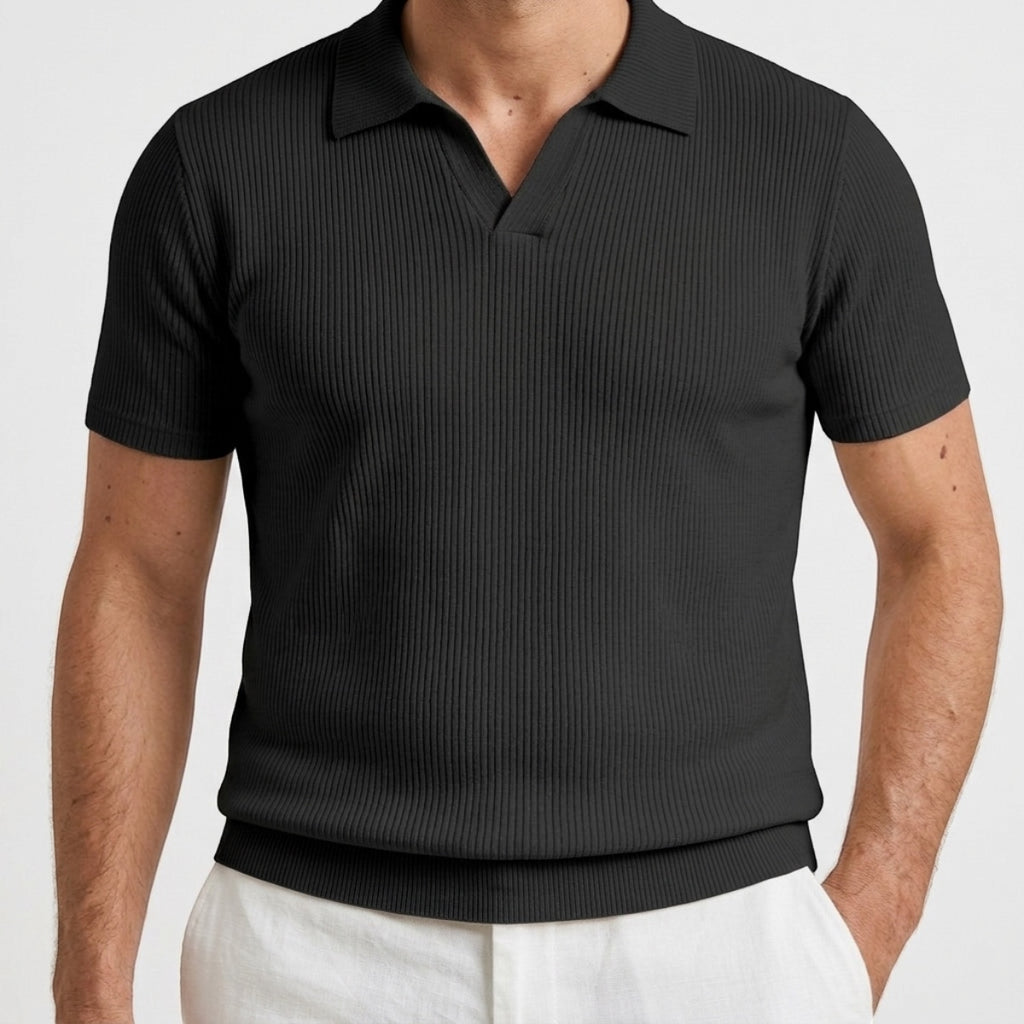 Men's Slim Fit Johnny Collar Polo