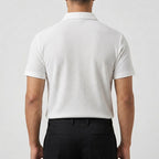 Men's Textured Polo Shirt