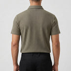 Men's Textured Polo Shirt
