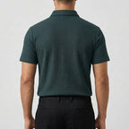 Men's Textured Polo Shirt