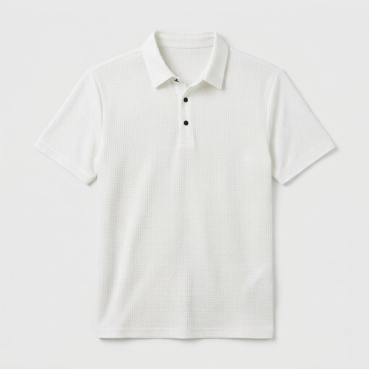 Men's Textured Polo Shirt