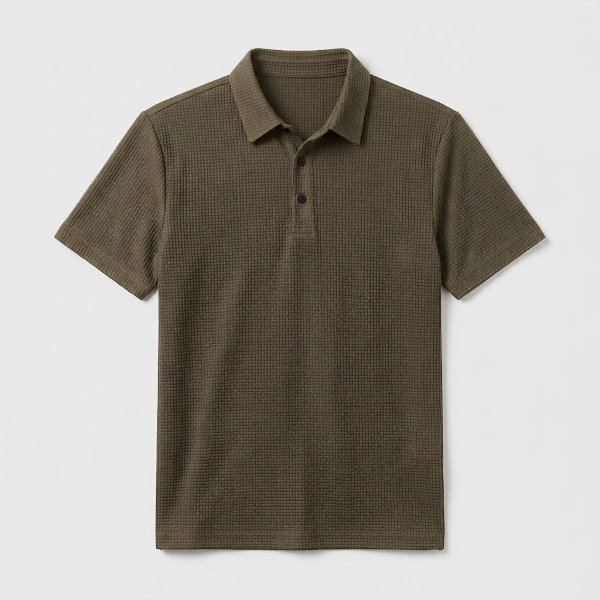 Men's Textured Polo Shirt