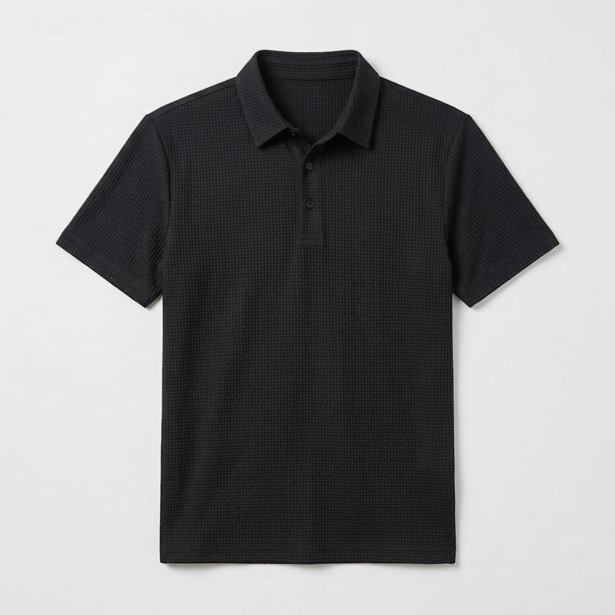 Men's Textured Polo Shirt