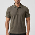 Men's Textured Polo Shirt