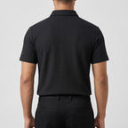 Men's Textured Polo Shirt