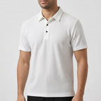 Men's Textured Polo Shirt