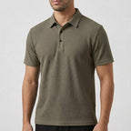 Men's Textured Polo Shirt