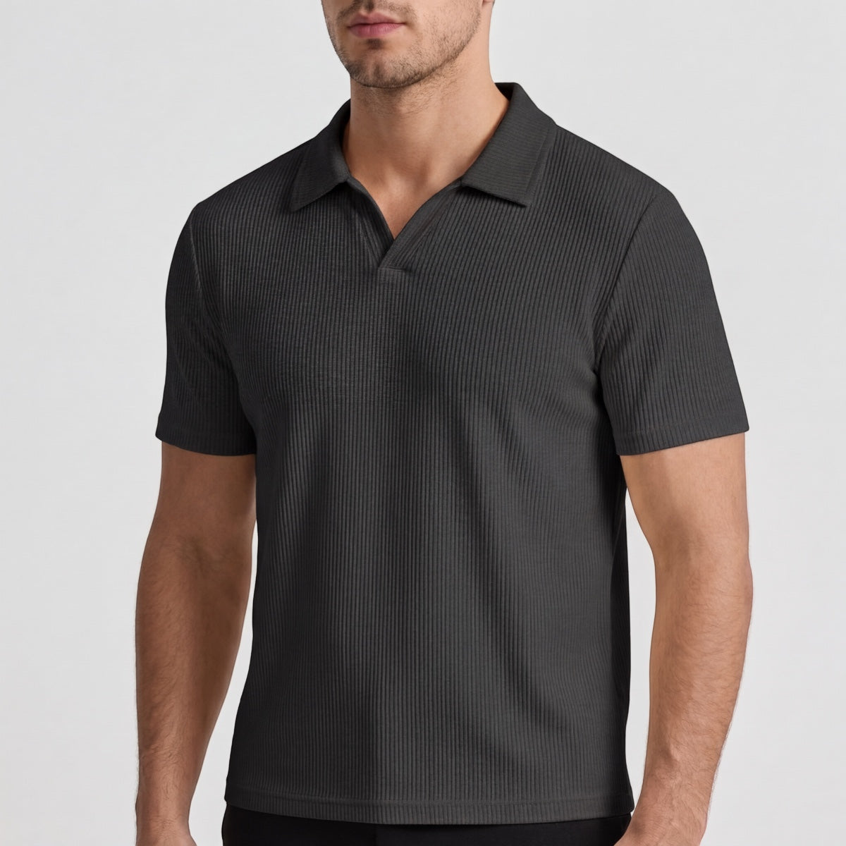 Men's Slim Fit Johnny Collar Polo