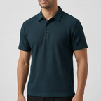 Men's Textured Polo Shirt