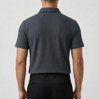 Men's Textured Polo Shirt