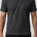 Men's Textured Polo Shirt
