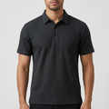Men's Textured Polo Shirt
