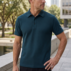 Men's Textured Polo Shirt