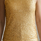 Women's Sequin V-Neck Tank Top
