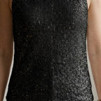 Women's Sequin V-Neck Tank Top