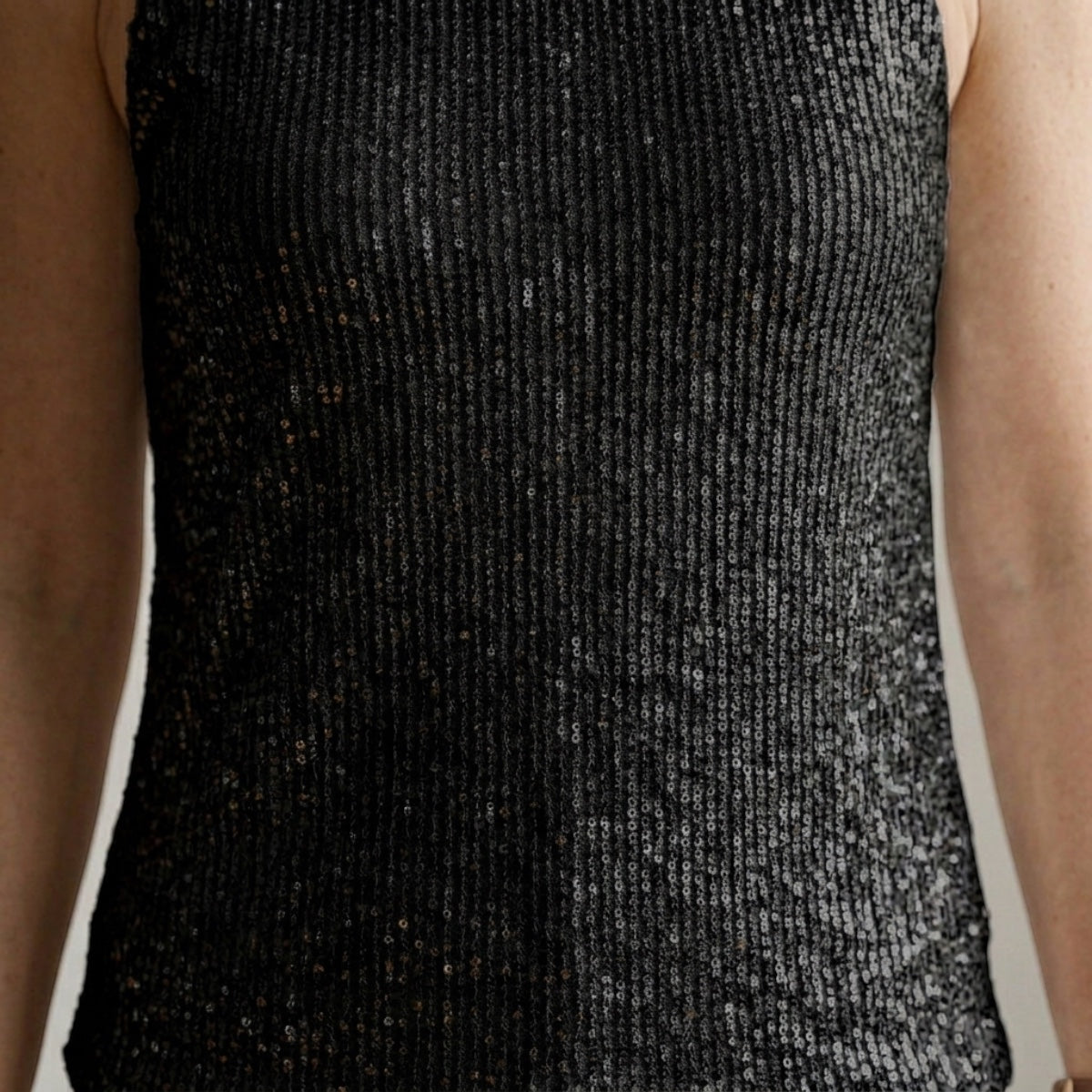 Women's Sequin V-Neck Tank Top