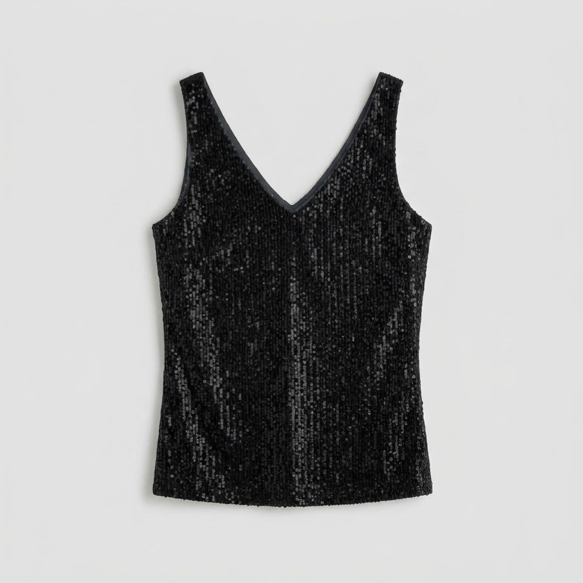 Women's Sequin V-Neck Tank Top