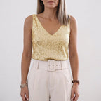Women's Sequin V-Neck Tank Top