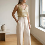 Women's Sequin V-Neck Tank Top
