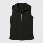 Women's Sleeveless Half-Zip Polo Top