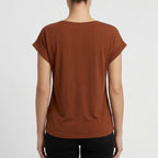 Women's V-Neck Twist Hem Top