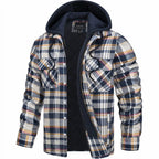 men's checked lumberjack jacket in yellow