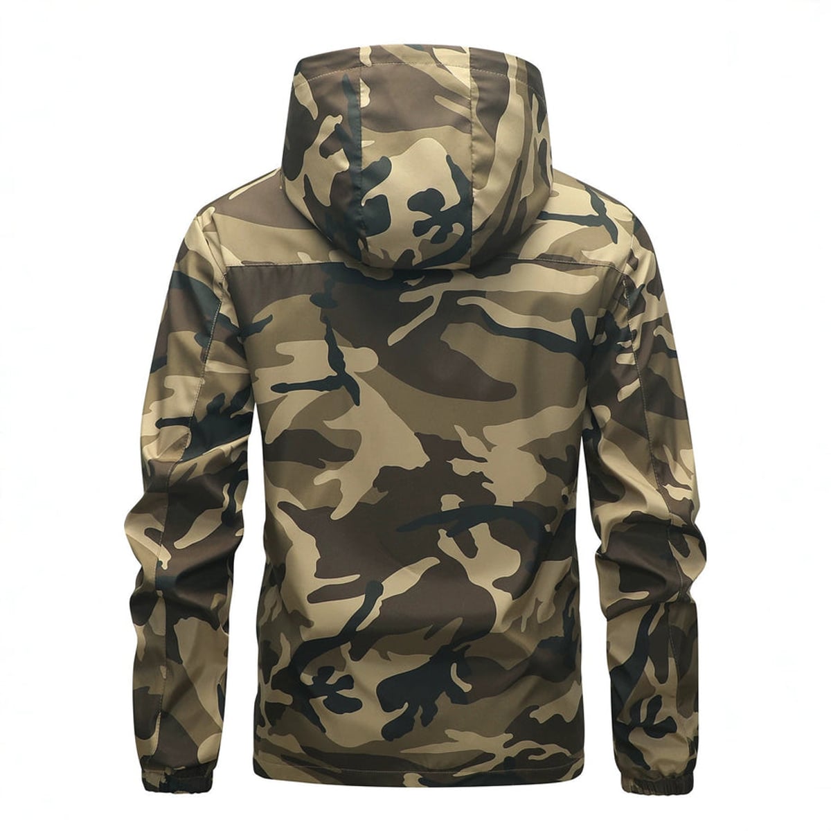 men's hooded camouflage jacket