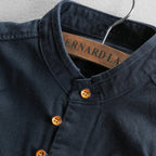 men's japanese style camp collar shirt