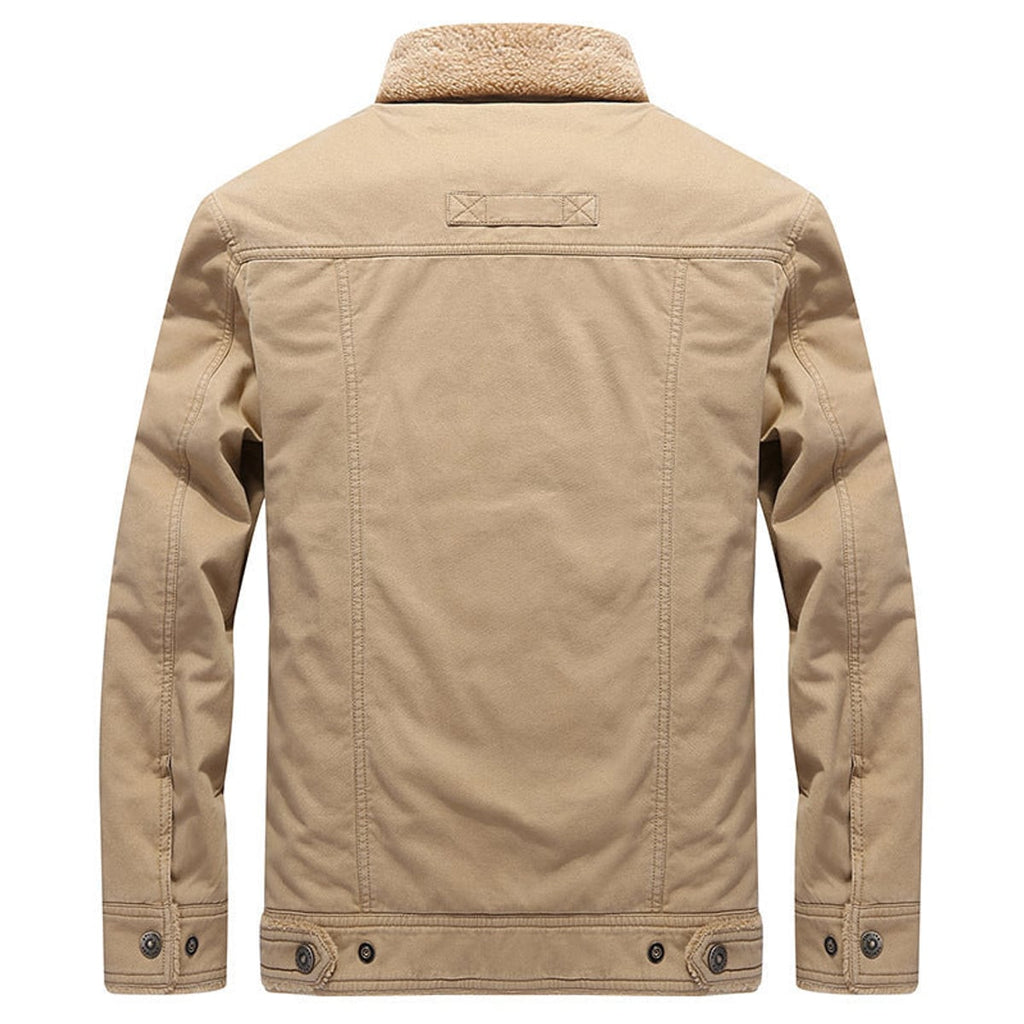 men's long sleeve button-up jacket
