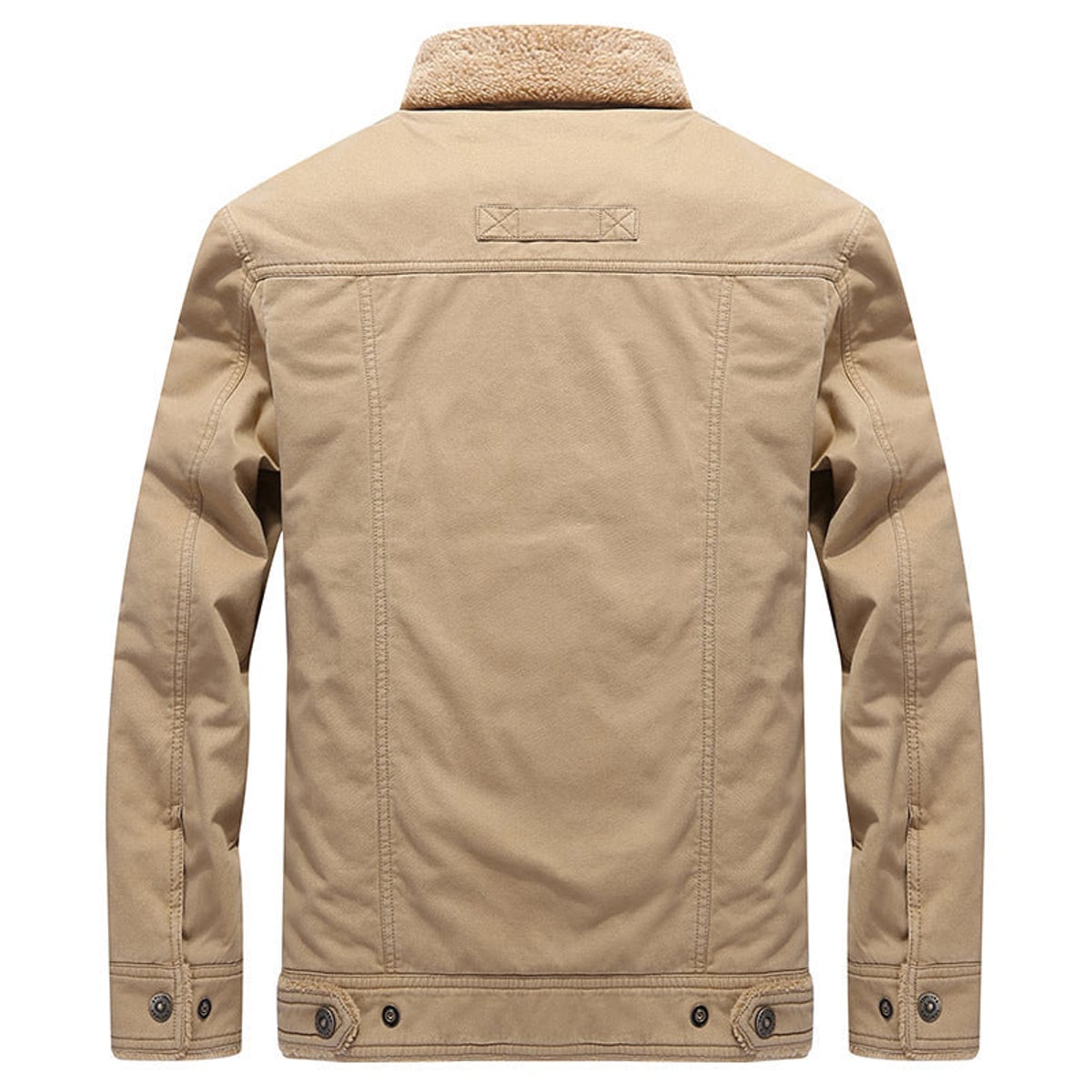 men's long sleeve button-up jacket