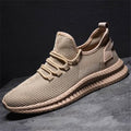men's mesh athletic sneakers in khaki