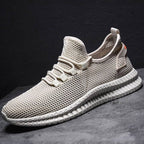 men's mesh athletic sneakers in gray