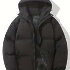 women's quilted puffer jacket in black