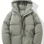women's quilted puffer jacket in grey